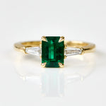 Coloured gemstone engagement rings