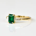 Coloured gemstone engagement rings
