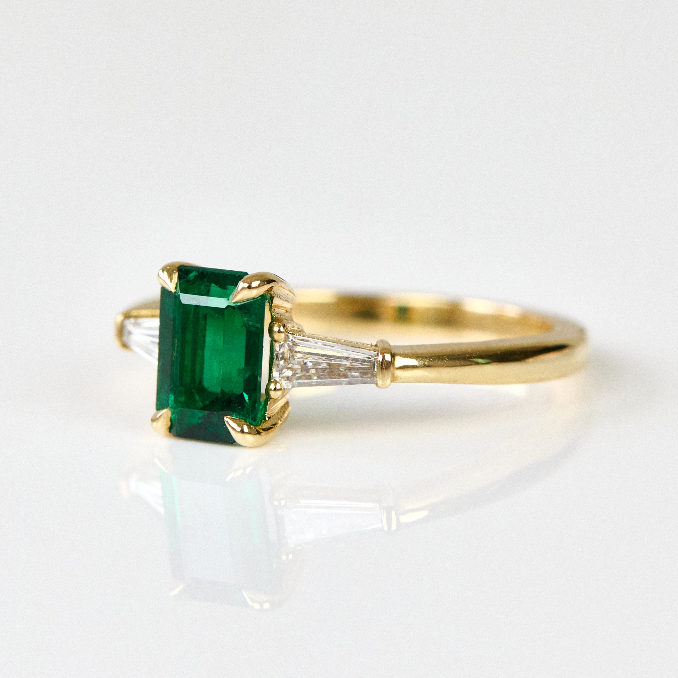 Coloured gemstone engagement rings