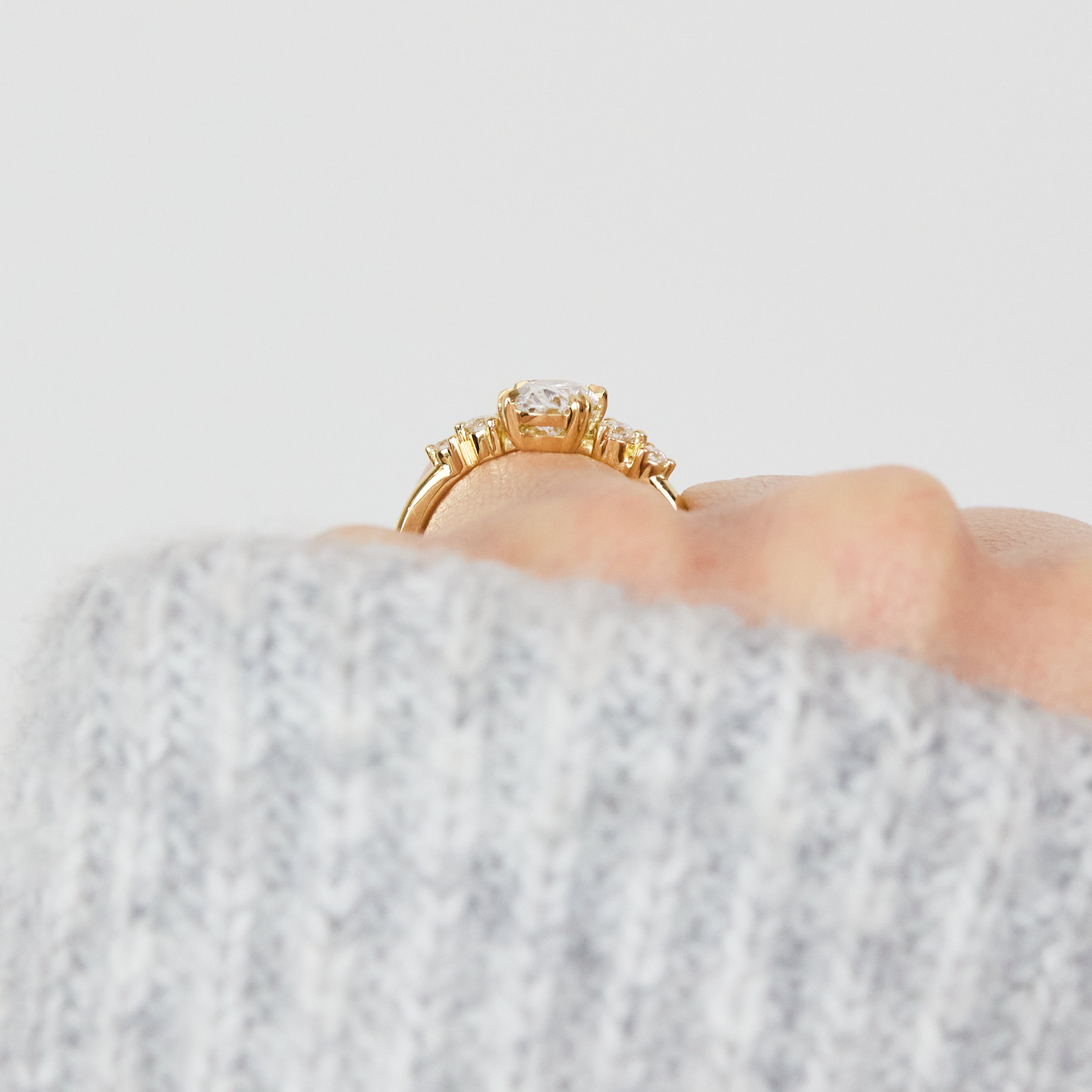 Oval Lab Grown Diamond Engagement Ring