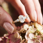 Oval Lab Grown Diamond Engagement Ring