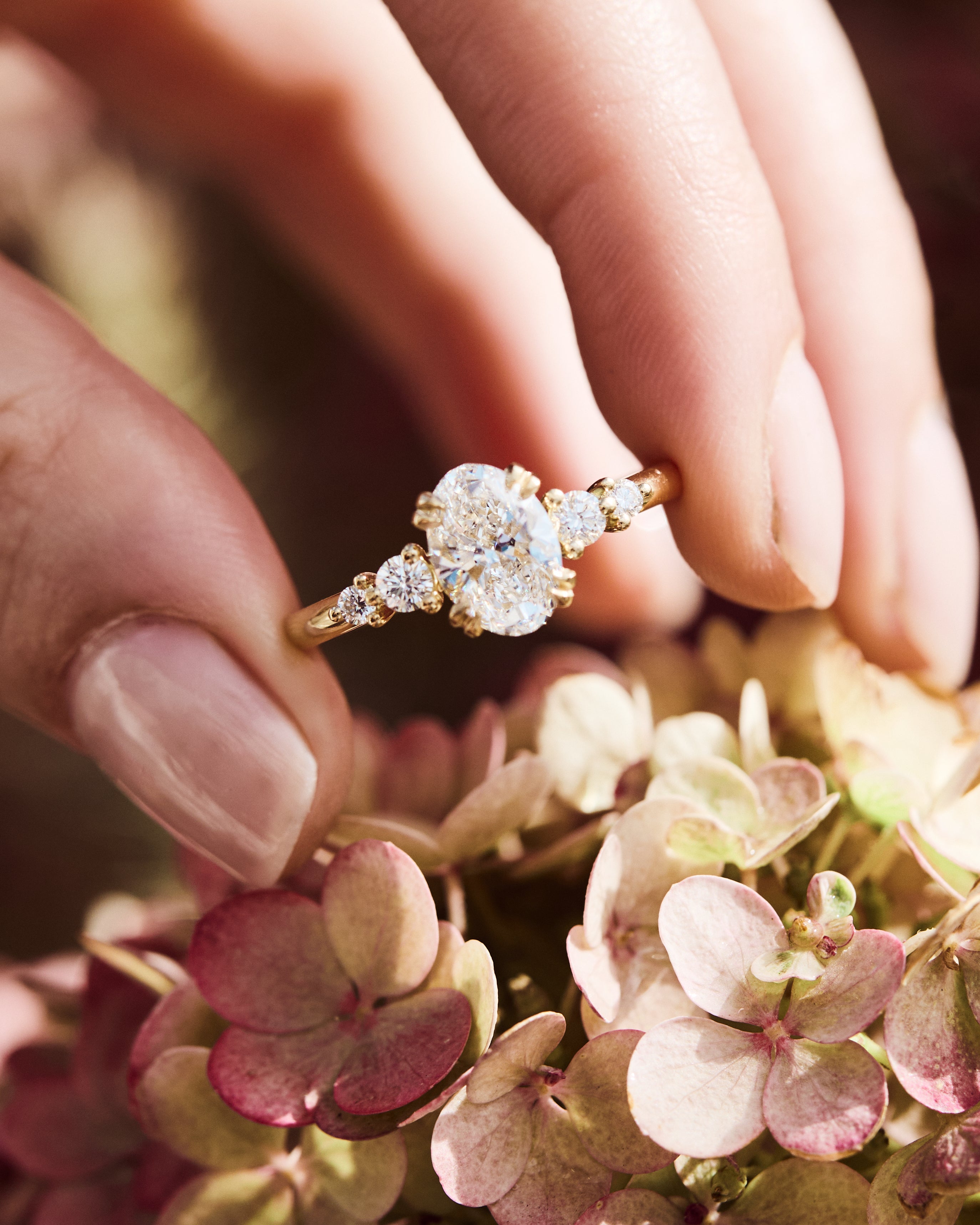 Oval Lab Grown Diamond Engagement Ring