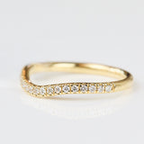 18ct yellow gold diamond wedding ring women