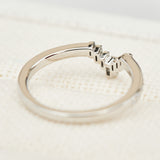 baguette and round diamonds platinum wedding band
