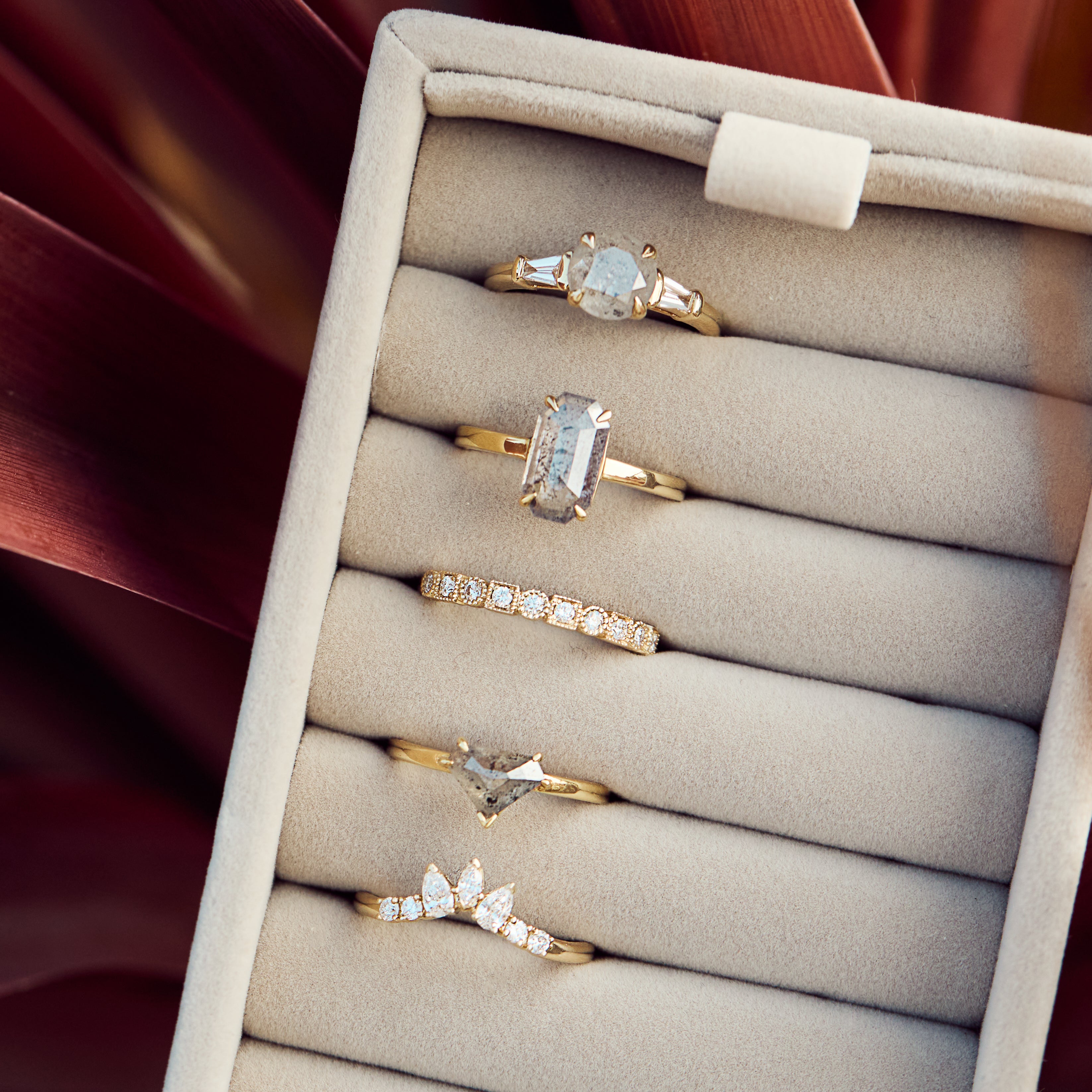 bespoke 18 ct gold rings