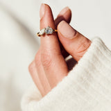 Heart & Pear Shape Natural Diamond Engagement Ring