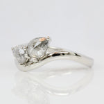 Salt and Pepper Diamond Engagement Ring