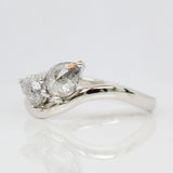 Salt and Pepper Diamond Engagement Ring