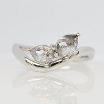 Salt and Pepper Diamond Engagement Ring