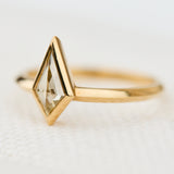 kite shape solitaire ring