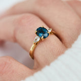​Teal sapphire rings