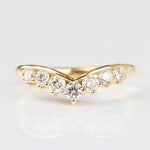 18ct yellow gold diamond wedding ring women