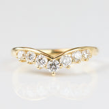 18ct yellow gold diamond wedding ring women