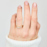 18ct yellow gold diamond wedding ring women