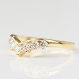 18ct yellow gold diamond wedding ring women