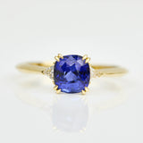 Cornflower Blue Sapphire Engagement Ring