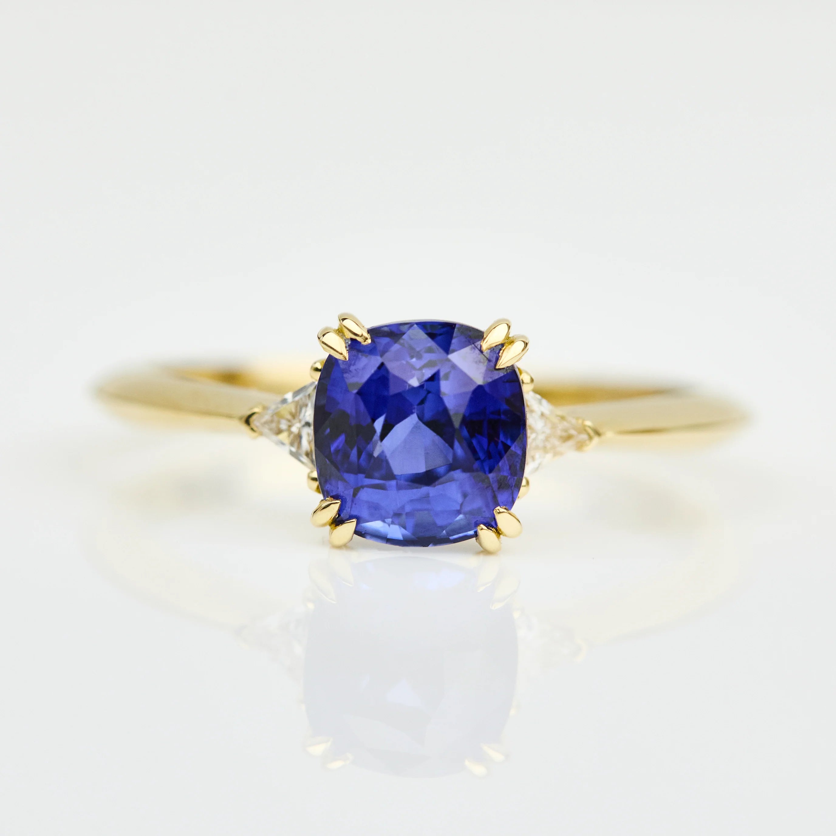 Cornflower Blue Sapphire Engagement Ring