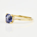 Cornflower Blue Sapphire Engagement Ring