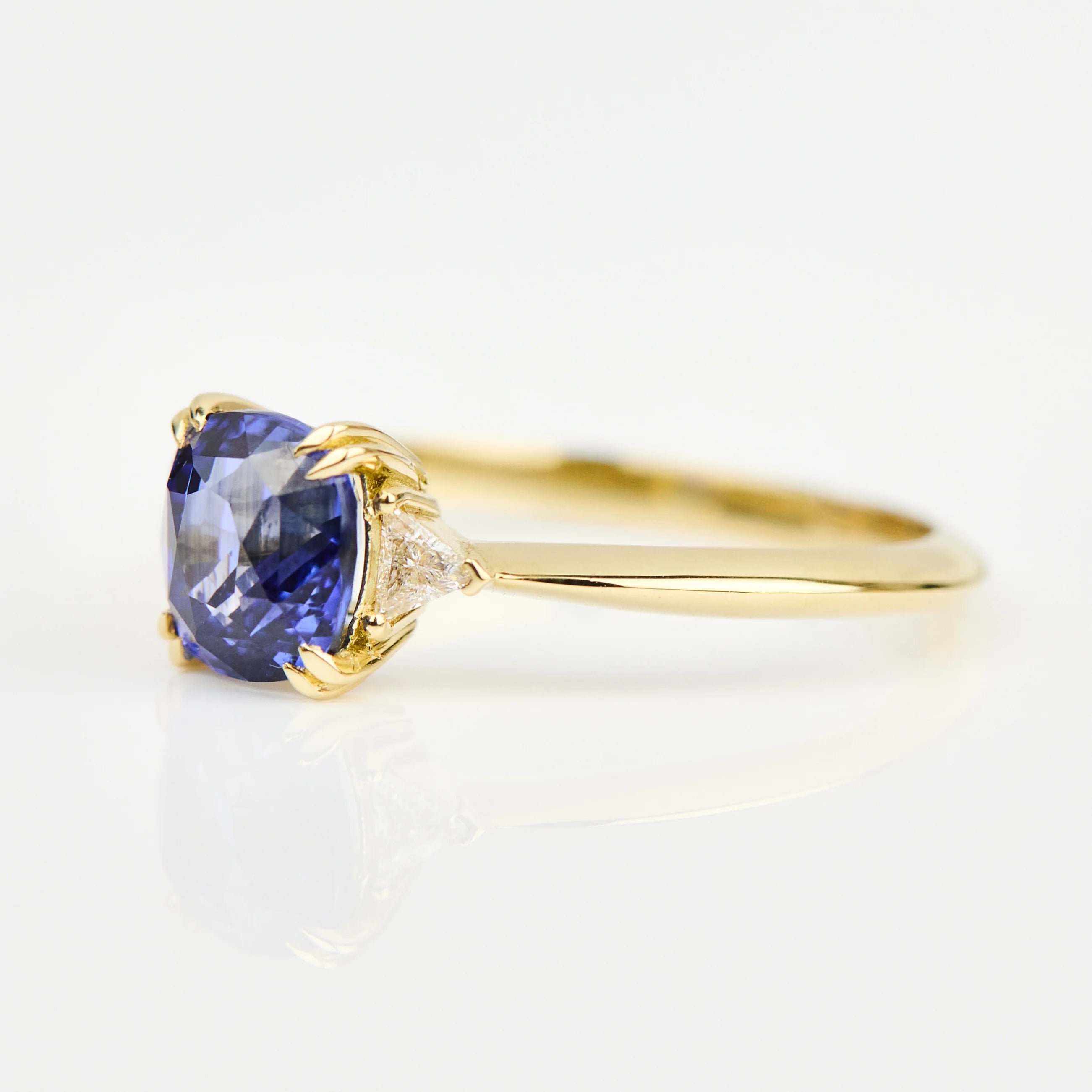 Cornflower Blue Sapphire Engagement Ring