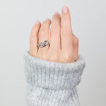 Salt and Pepper Diamond Engagement Ring
