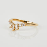 18ct yellow gold diamond wedding ring women