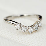 diamond gaia wedding band in platinum