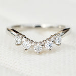 diamond gaia wedding band in platinum