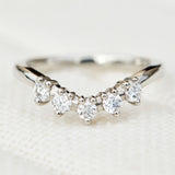 diamond gaia wedding band in platinum