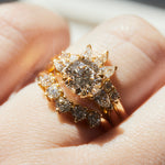 18ct yellow gold diamond wedding ring women