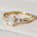 18ct Yellow Gold Oval Lab Grown Diamond Engagement Ring