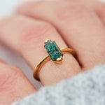 Coloured gemstone engagement rings