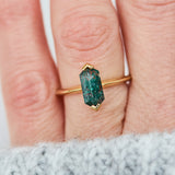 Coloured gemstone engagement rings