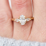 18ct Yellow Gold Oval Lab Grown Diamond Engagement Ring
