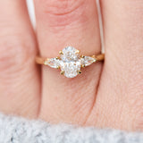 18ct Yellow Gold Oval Lab Grown Diamond Engagement Ring