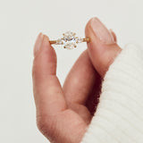 Oval Lab Grown Diamond Engagement Ring