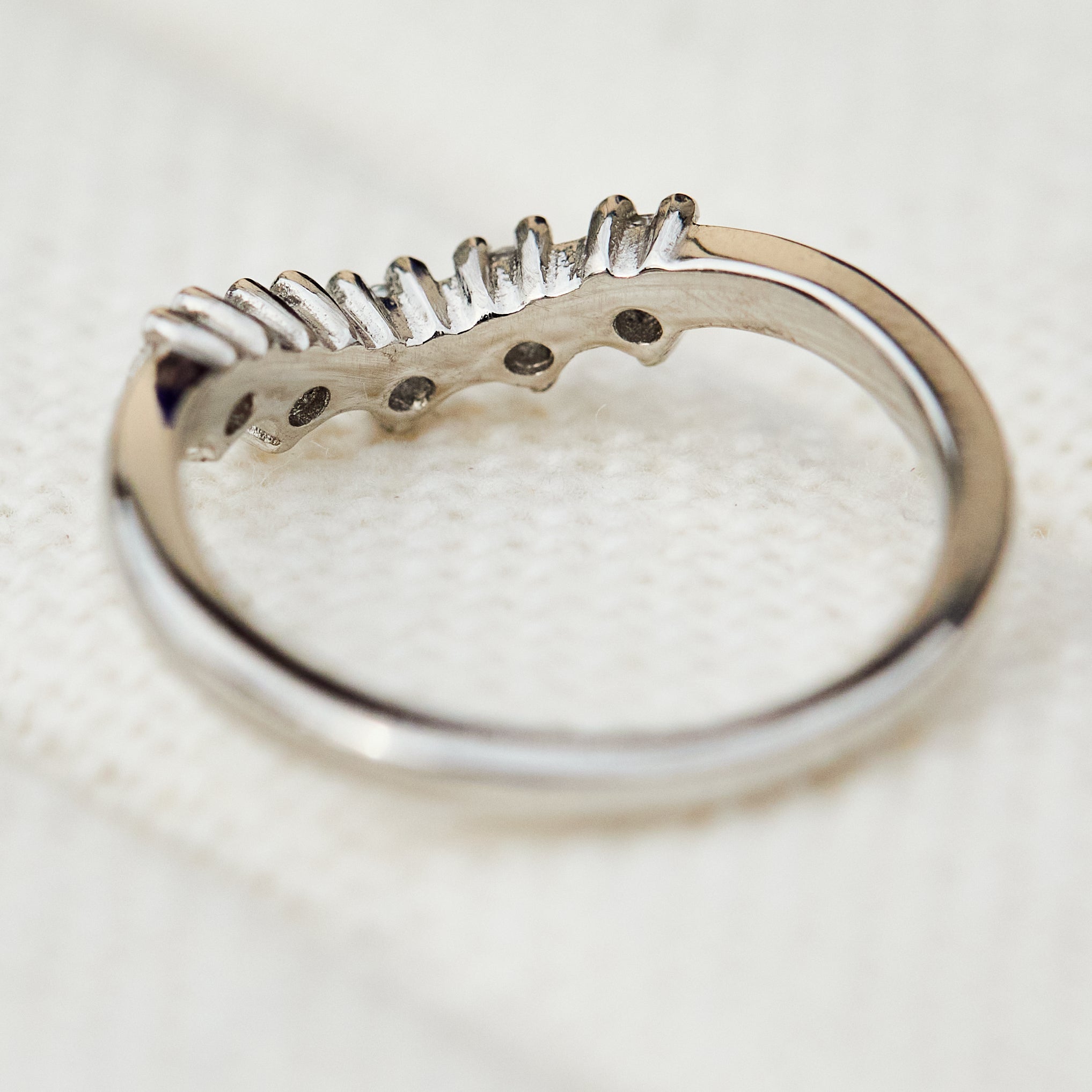 diamond gaia wedding band in platinum