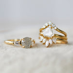 18ct yellow gold diamond wedding ring women
