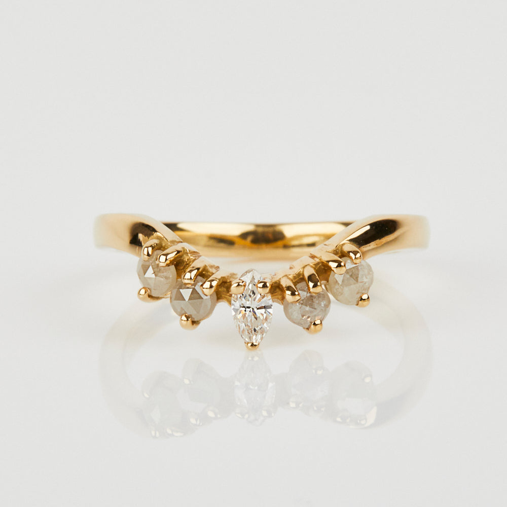 18ct yellow gold diamond wedding ring women