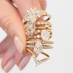 18ct yellow gold diamond wedding ring women