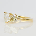 Heart & Pear Shape Natural Diamond Engagement Ring