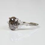 Salt and pepper engagement ring