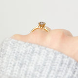 Salt and pepper engagement ring
