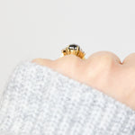 ​Salt and pepper engagement ring