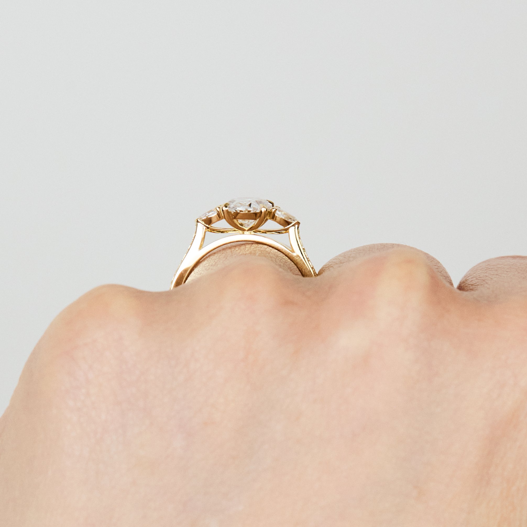 Oval Lab Grown Diamond Engagement Ring