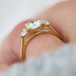 round brilliant cut natural diamond ring