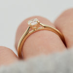 salt and pepper cushion cut diamond solitaire engagement ring in yellow gold
