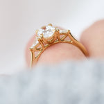 18ct Yellow Gold Oval Lab Grown Diamond Engagement Ring
