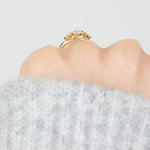 18ct Yellow Gold Round Brilliant Cut Lab Grown Diamond Engagement Ring