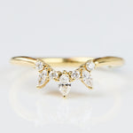 18ct yellow gold diamond wedding ring women