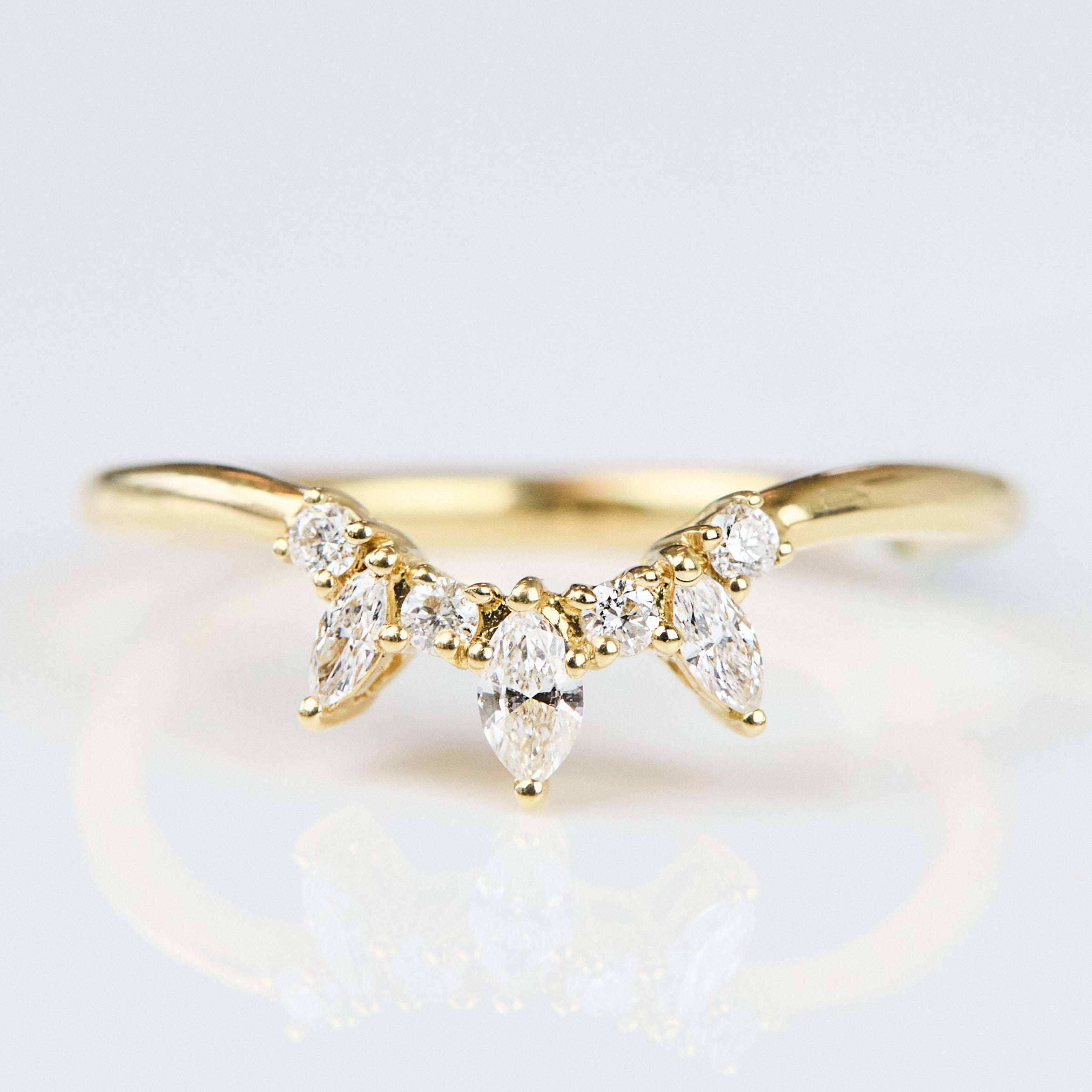 18ct yellow gold diamond wedding ring women